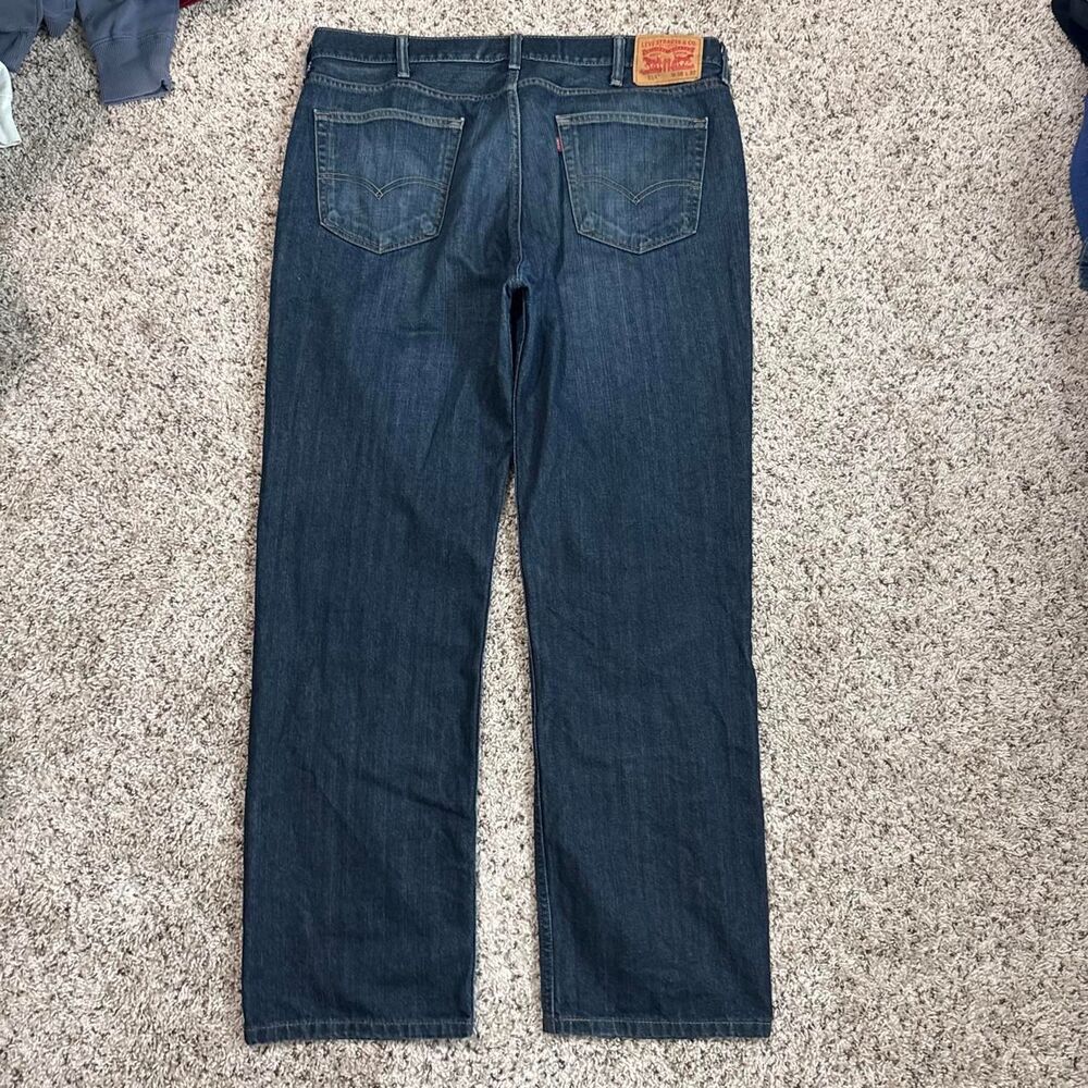 Levi-s Men's Navy and Blue Jeans